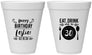 Personalized Birthday 12 oz Foam Cups - 30th | 20240