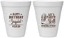 Personalized Birthday 12 oz Foam Cups - Cowgirl | 20260