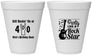 Personalized Birthday 12 oz Foam Cups - 40th Rock Star | 20266