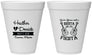 Personalized Wedding 12 oz Foam Cups - Siesta Fiesta Mexico | 207