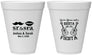 Personalized Wedding 12 oz Foam Cups - Siesta Fiesta Sr Sra | 208