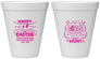 Personalized Easter 12 oz Foam Cups - Born To Hunt Bunny | 210007