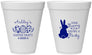 Personalized Easter 12 oz Foam Cups - Bunny Eggs | 210017