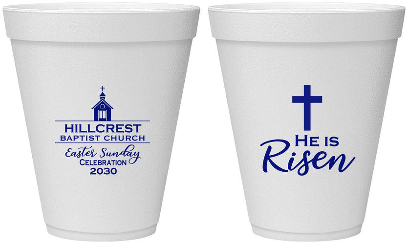 Personalized Easter 12 oz Foam Cups - Easter Sunday | 210021