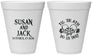 Personalized Wedding 12 oz Foam Cups - Til Death Do Us Part | 213