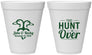 Personalized Wedding 12 oz Foam Cups - The Hunt Is Over Duck | 217