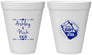 Personalized Wedding 12 oz Foam Cups - The Hunt Is Over Mason Jar | 218