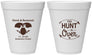 Personalized Wedding 12 oz Foam Cups - The Hunt Is Over Deer | 220