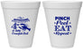 Personalized 4th Of July 12 oz Foam Cups - Pink Peel Crawfish | 220015