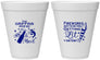 Personalized 4th Of July 12 oz Foam Cups - Beach Red White Blue | 220019