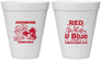 Personalized 4th Of July 12 oz Foam Cups - Beach Fireworks | 220022