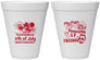 Personalized 4th Of July 12 oz Foam Cups - Fireworks Beach | 220026