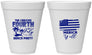 Personalized 4th Of July 12 oz Foam Cups - Beach Merica Yall | 220027