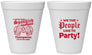 Personalized 4th Of July 12 oz Foam Cups - We The People | 220030
