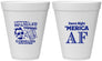 Personalized 4th Of July 12 oz Foam Cups - Merica Af | 220031