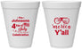 Personalized 4th Of July 12 oz Foam Cups - Merica Yall | 220034