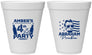 Personalized 4th Of July 12 oz Foam Cups - Abraham Drinkin | 220037
