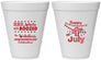 Personalized 4th Of July 12 oz Foam Cups - Red White Booze | 220042