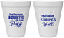 Personalized 4th Of July 12 oz Foam Cups - Stars Stripes | 220047