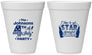 Personalized 4th Of July 12 oz Foam Cups - Star Spangled Hammered | 220049