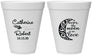 Personalized Wedding 12 oz Foam Cups - Over The Moon In Love | 224