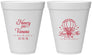 Personalized Wedding 12 oz Foam Cups - Hot Air Balloon | 225