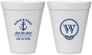 Personalized Wedding 12 oz Foam Cups - Monogram Nautical | 226