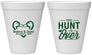 Personalized Wedding 12 oz Foam Cups - The Hunt Is Over Duck | 227