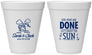 Personalized Wedding 12 oz Foam Cups - Vows Are Done Cruise | 229