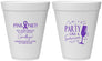 Personalized Awareness 12 oz Foam Cups - Pink Party | 230000
