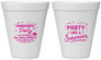 Personalized Awareness 12 oz Foam Cups - Party Like A Survivor | 230003