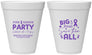 Personalized Awareness 12 oz Foam Cups - Pink Ribbon | 230004