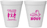 Personalized Awareness 12 oz Foam Cups - Give Cancer A Boot | 230011