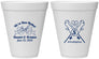 Personalized Wedding 12 oz Foam Cups - Been Hooked Fishing | 238