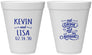 Personalized Wedding 12 oz Foam Cups - Eat Drink Be Married | 239