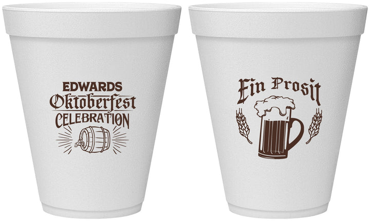 Personalized Oktoberfest 12 oz Foam Cups - Ein Prosit | 240002