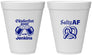 Personalized Oktoberfest 12 oz Foam Cups - Pretzel Salty Af | 240015