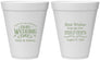 Personalized Wedding 12 oz Foam Cups - Best Wishes Mr And Mrs | 242