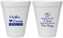 Personalized Wedding 12 oz Foam Cups - I Do Free Booze | 243