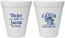Personalized Wedding 12 oz Foam Cups - What A Catch Fish | 247