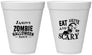 Personalized Halloween 12 oz Foam Cups - Eat Drink Be Scary | 250003