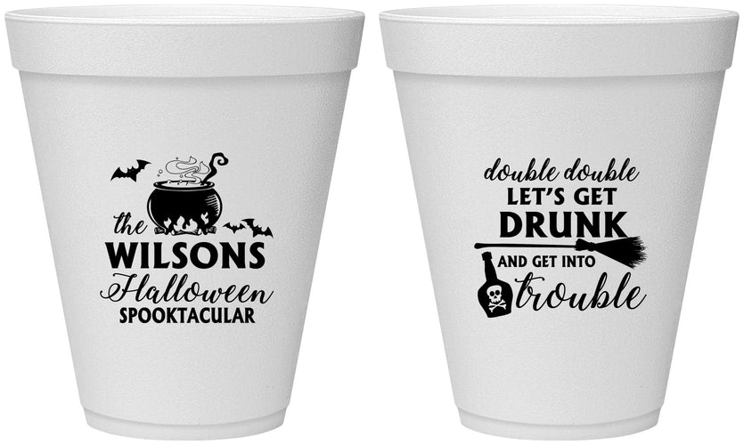 Personalized Halloween 12 oz Foam Cups - Witch | 250011