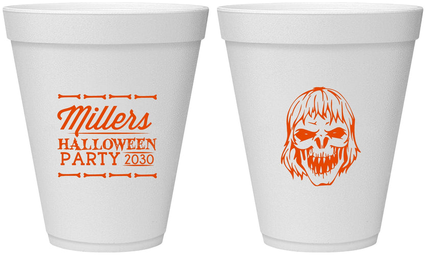 Personalized Halloween 12 oz Foam Cups - Monster Zombie | 250024