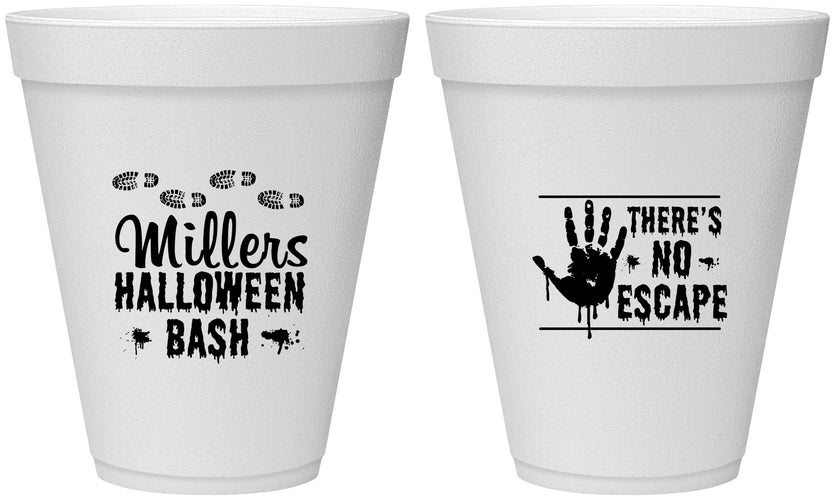 Personalized Halloween 12 oz Foam Cups - Zombie | 250025