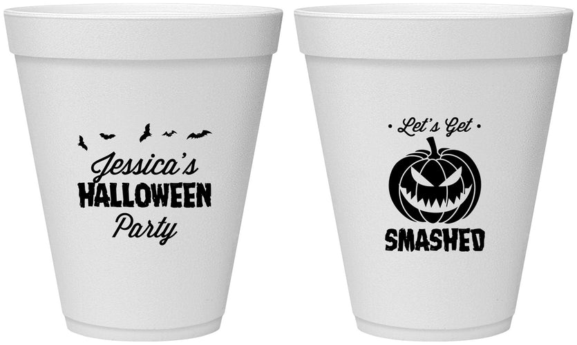 Personalized Halloween 12 oz Foam Cups - Pumpkin | 250030