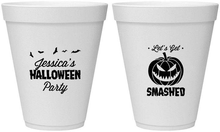Personalized Halloween 12 oz Foam Cups - Pumpkin | 250030