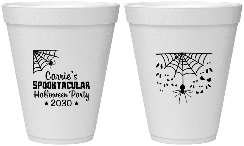 Personalized Halloween 12 oz Foam Cups - Spooktacular | 250049