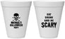 Personalized Halloween 12 oz Foam Cups - Eat Drink Be Scary | 250059