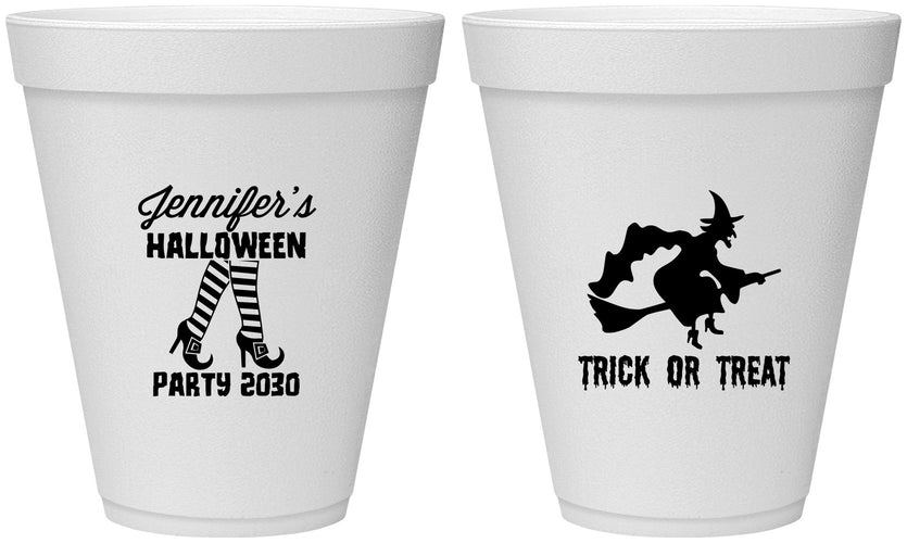 Personalized Halloween 12 oz Foam Cups - Trick Or Treat | 250089