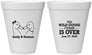 Personalized Wedding 12 oz Foam Cups - Wild Goose | 251